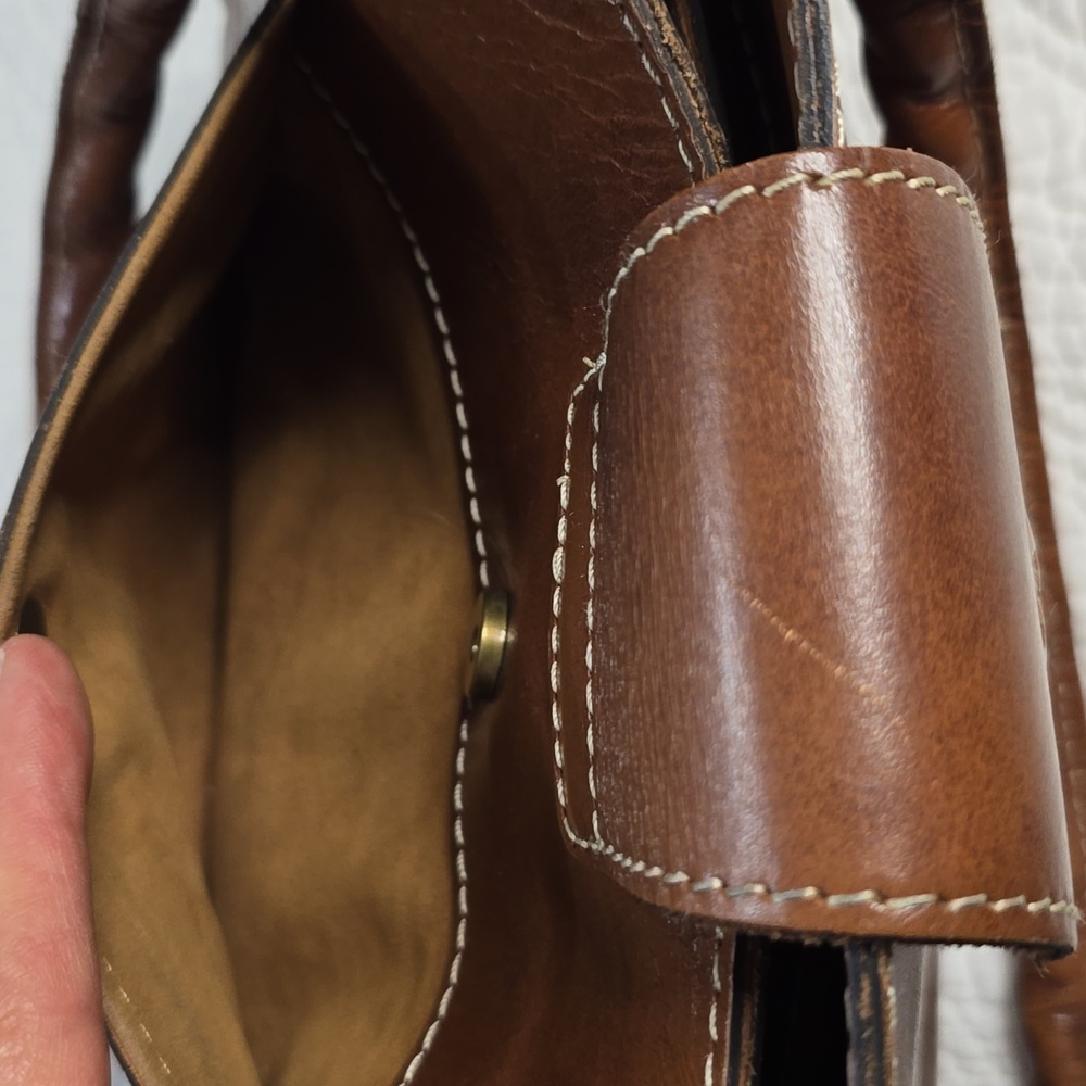 Luxury Boutique Description — Patricia Nash Map-Print Leather Shoulder Bag - Picture 7 of 10